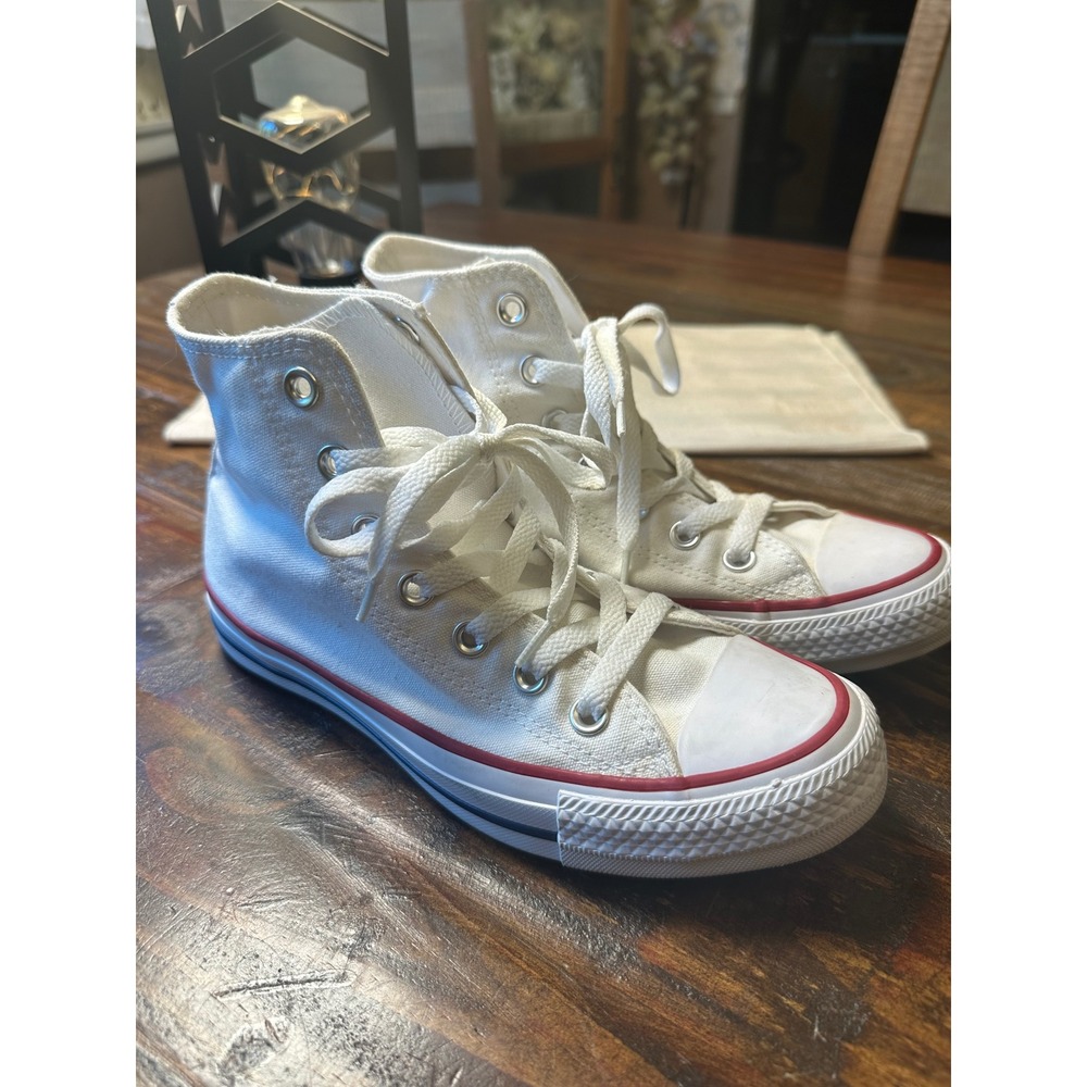 Converse Chuck Taylor All Star High Top White Canvas Sneaker M7650 Men 4 Women 6